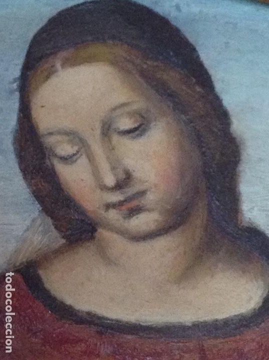 Arte: &Oacute;leo sobre tablero , con marco dorado, - Foto 3