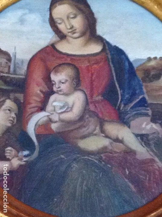 Arte: &Oacute;leo sobre tablero , con marco dorado, - Foto 6
