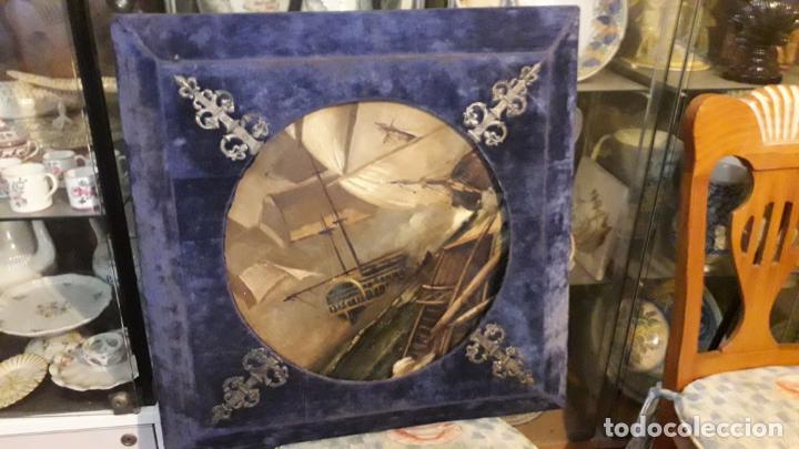 Arte: &Oacute;LEO ANTIGUO CON MARCO ORIGINAL - Foto 2