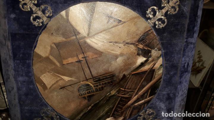 Arte: &Oacute;LEO ANTIGUO CON MARCO ORIGINAL - Foto 3