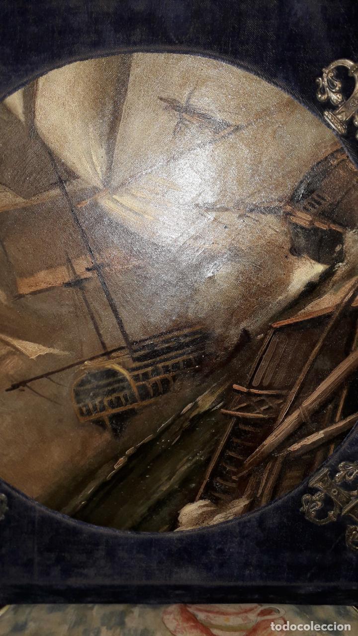 Arte: &Oacute;LEO ANTIGUO CON MARCO ORIGINAL - Foto 5