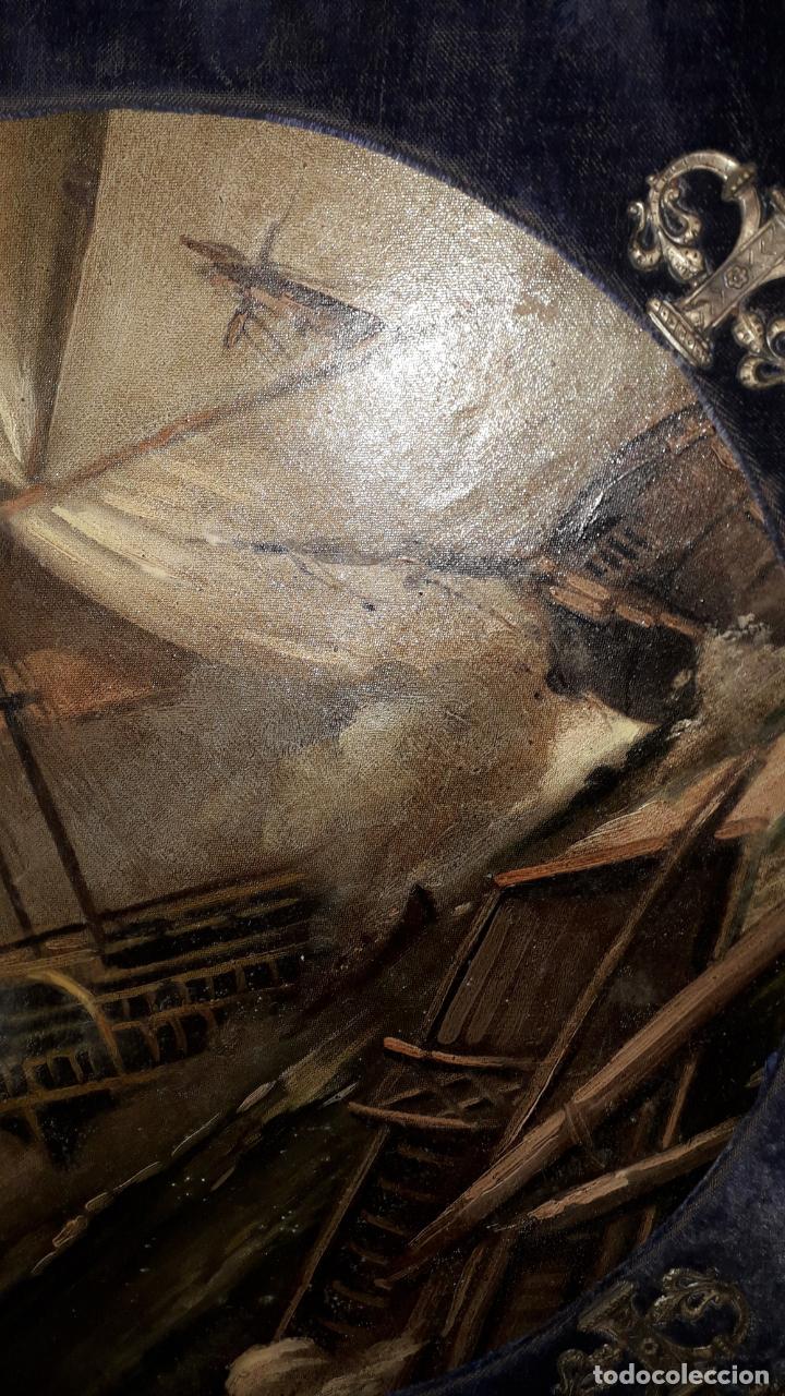 Arte: &Oacute;LEO ANTIGUO CON MARCO ORIGINAL - Foto 6