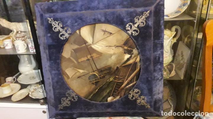 Arte: &Oacute;LEO ANTIGUO CON MARCO ORIGINAL - Foto 1