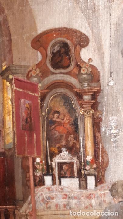 Arte: Interior. &Oacute;leo siglo XIX. - Foto 3