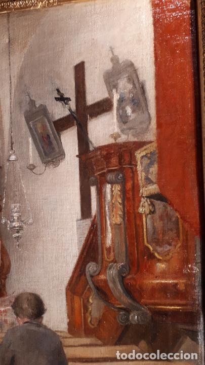 Arte: Interior. &Oacute;leo siglo XIX. - Foto 4