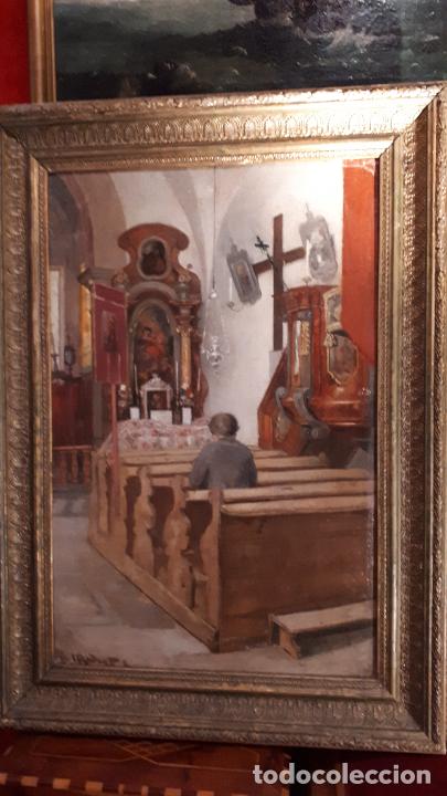 Arte: Interior. &Oacute;leo siglo XIX. - Foto 8