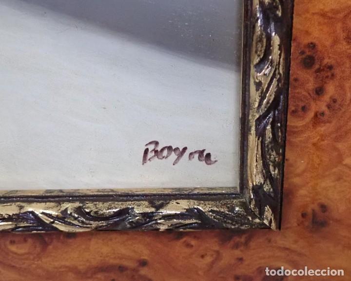 Arte: &Oacute;leo sobre tabla firma a catalogar Boyru - Foto 4