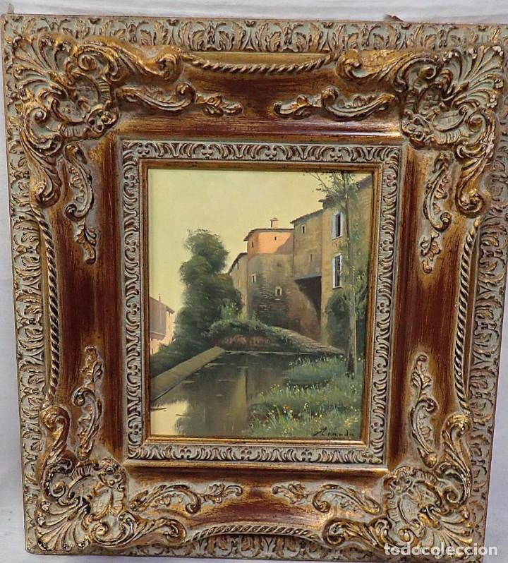 Arte: &Oacute;leo sobre lienzo firma aranda - Foto 1