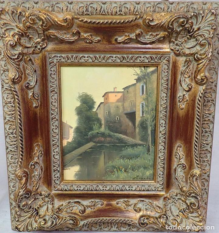 Arte: &Oacute;leo sobre lienzo firma aranda - Foto 2