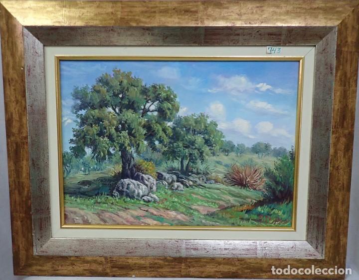 Arte: &Oacute;leo sobre lienzo firma peralbo - Foto 1