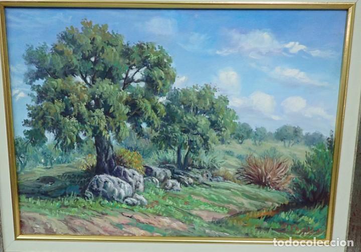 Arte: &Oacute;leo sobre lienzo firma peralbo - Foto 2