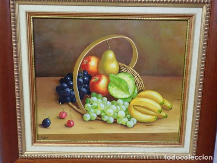 Arte: &Oacute;leo sobre lienzo firma a catalogar 76 - Foto 2