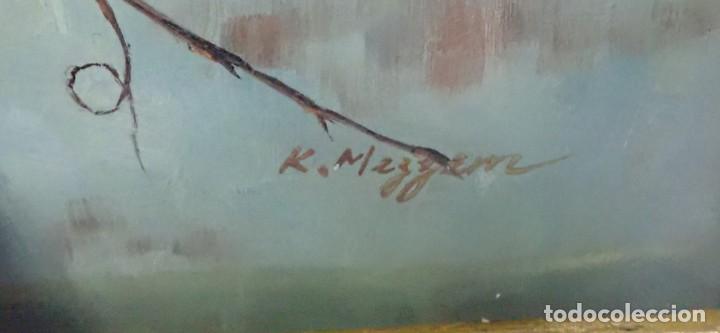 Arte: &Oacute;leo sobre tabla firma a catalogar - Foto 4