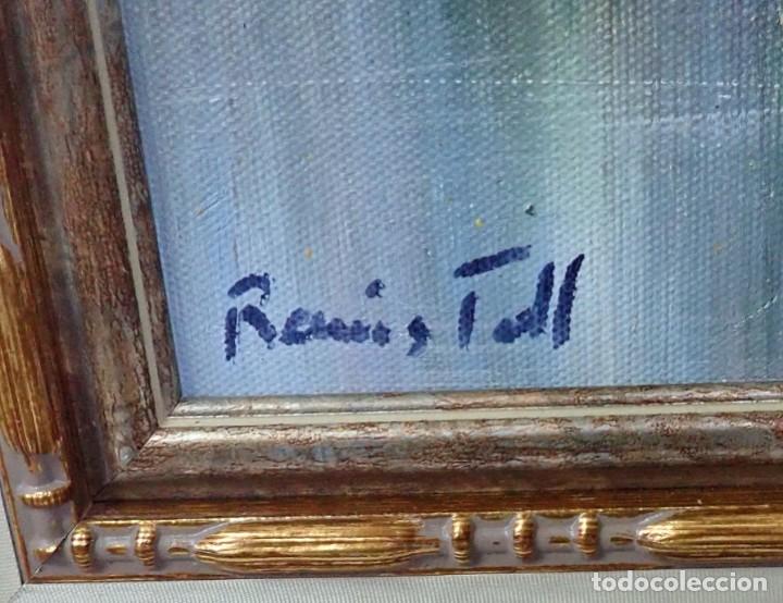 Arte: &Oacute;leo sobre tabla firma a catalogar - Foto 4