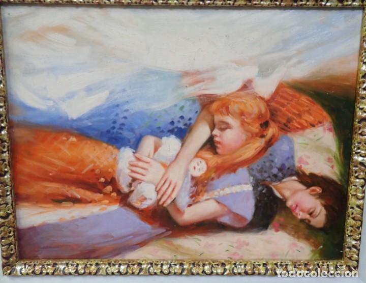 Arte: &Oacute;leo sobre tabla autor desconocido - Foto 3