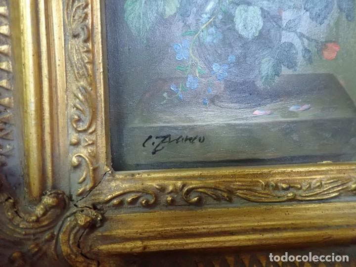 Arte: &Oacute;leo sobre lienzo firma a catalogar - Foto 3