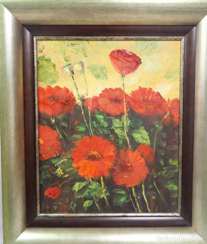 Arte: &Oacute;leo sobre lienzo firma c. such - Foto 1