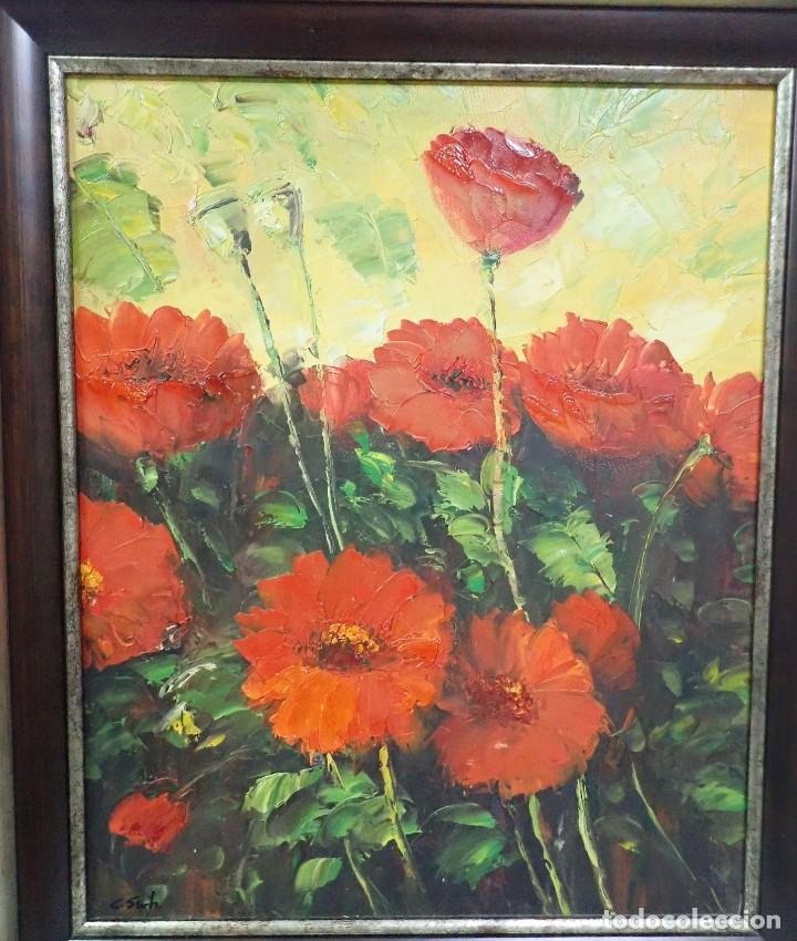Arte: &Oacute;leo sobre lienzo firma c. such - Foto 2