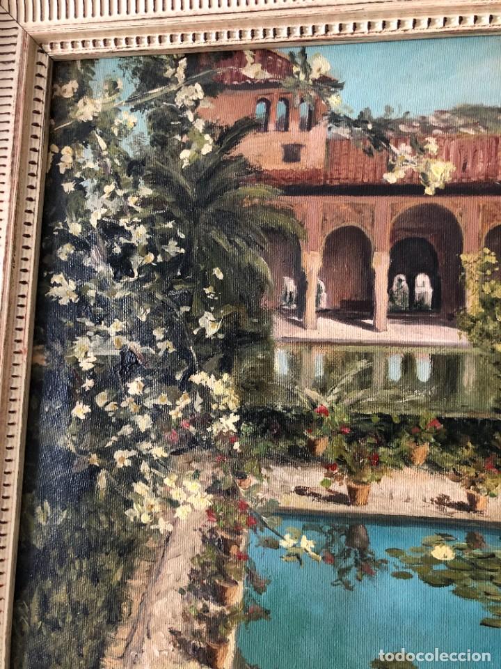 Arte: OLEO LIENZO ALHAMBRA GRANADA - Foto 4