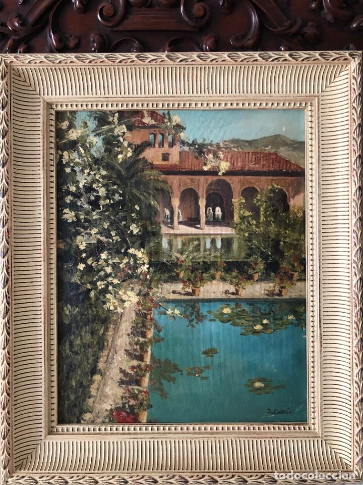 Arte: OLEO LIENZO ALHAMBRA GRANADA - Foto 6