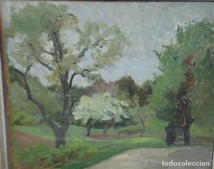 Arte: &Oacute;leo sobre tablex firma a catalogar 170 - Foto 3
