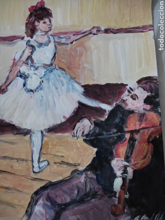 Arte: Bailarina y violinista (original ) - Foto 2