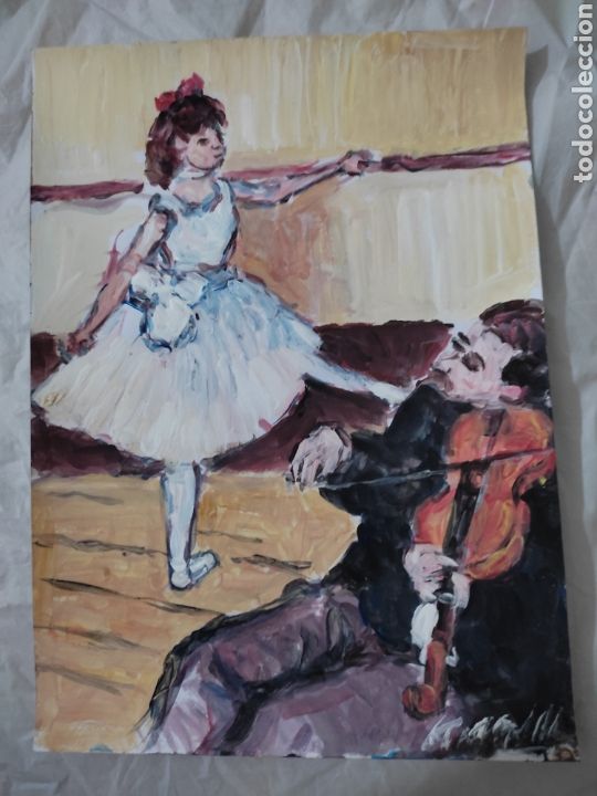 Arte: Bailarina y violinista (original ) - Foto 3