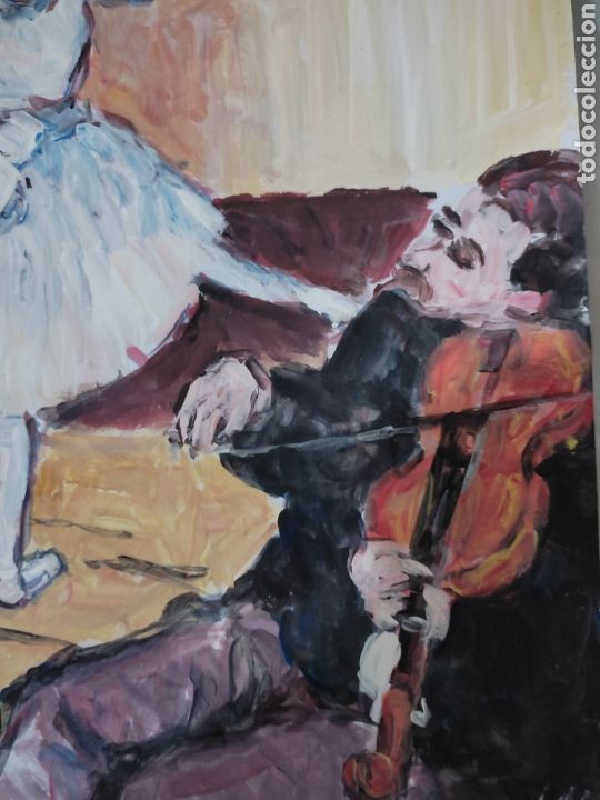Arte: Bailarina y violinista (original ) - Foto 4