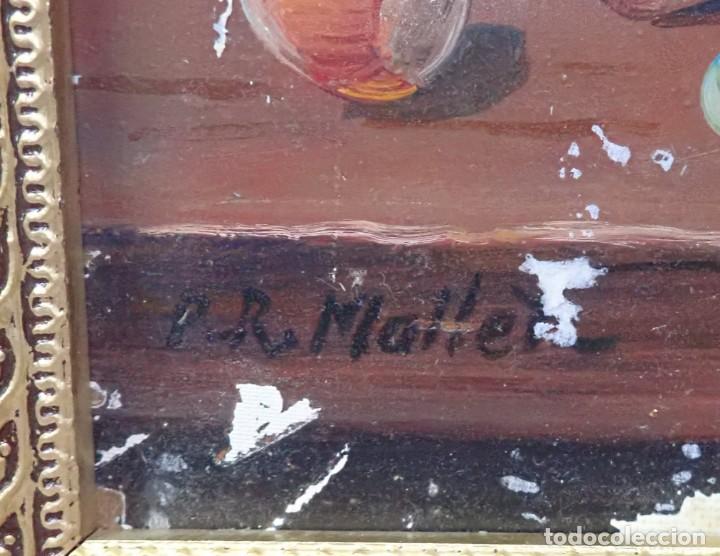 Arte: oleo sobre tablex firma rene mallet - Foto 3
