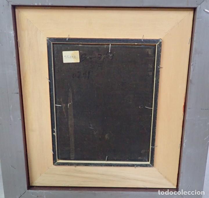 Arte: &Oacute;leo sobre tabla firma a catalogar 197 - Foto 5
