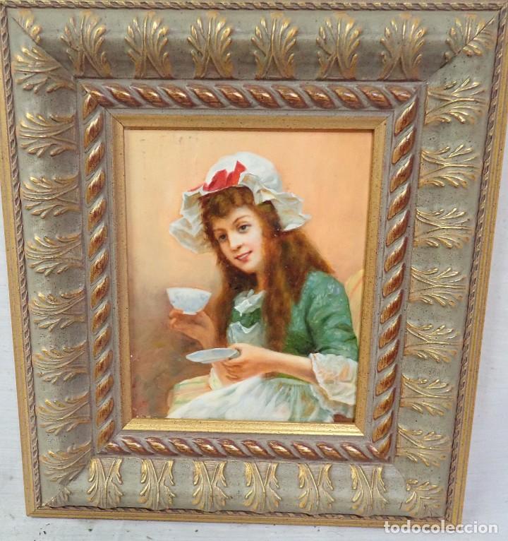 Arte: &Oacute;leo sobre tabla a catalogar 250 - Foto 2