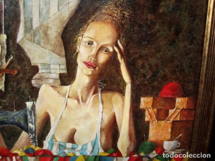 Arte: Cuadro La So&ntilde;adora, firmado - Foto 4