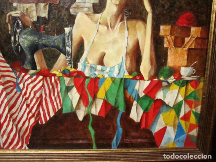 Arte: Cuadro La So&ntilde;adora, firmado - Foto 6
