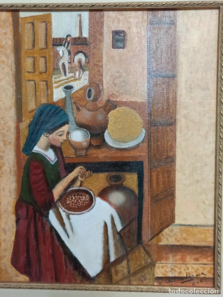 Arte: Mujer campesina. A. Ledesma. V3 - Foto 2