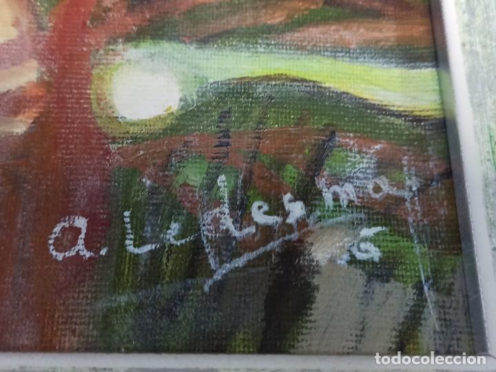 Arte: Ventana con gato. A. Ledesma. AR - Foto 3