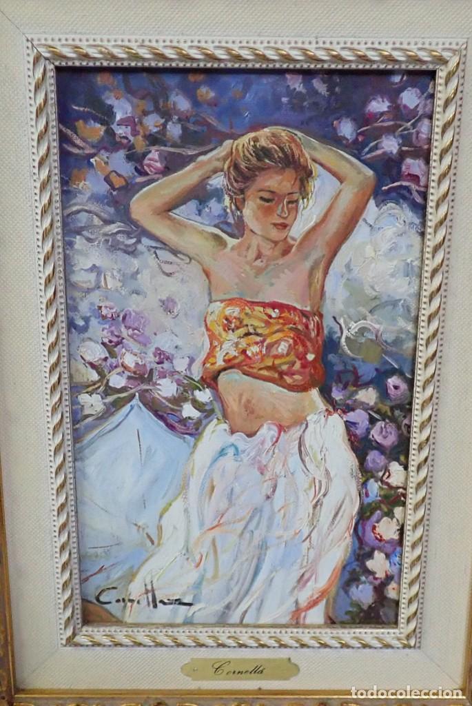 Arte: oleo sobre lienzo firmado cornell&aacute; - Foto 2