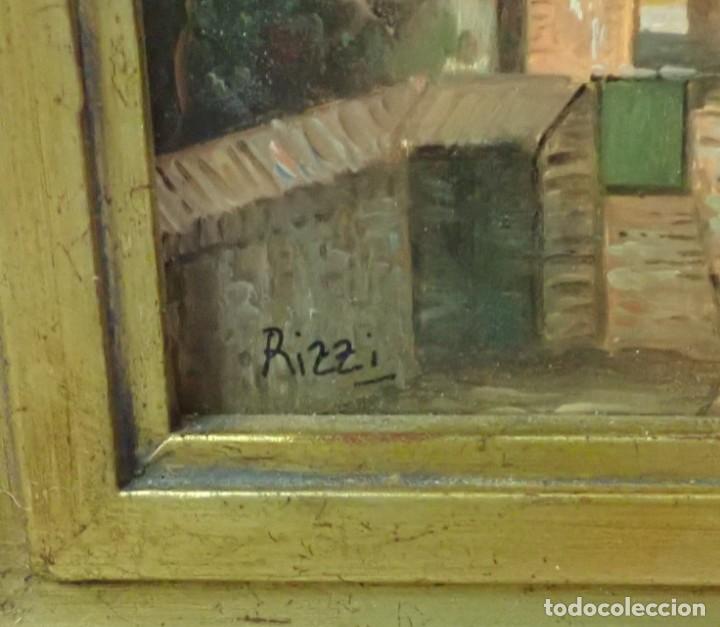 Arte: oleo sobre tabla firma rizzi - Foto 3