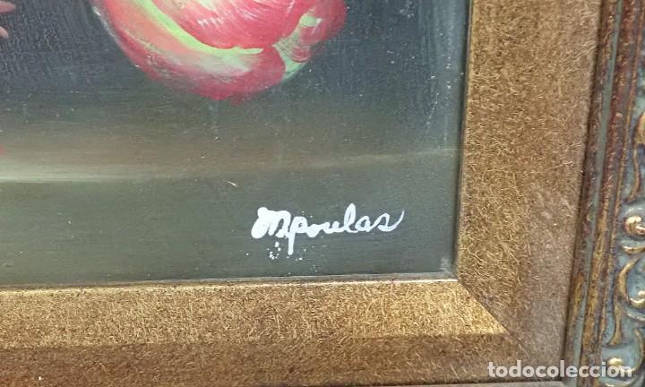 Arte: &Oacute;leo sobre tabla firma a catalogar - Foto 4