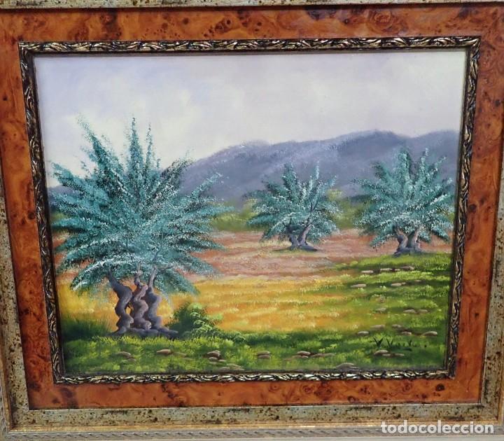 Arte: &Oacute;leo sobre lienzo firma a catalogar - Foto 2
