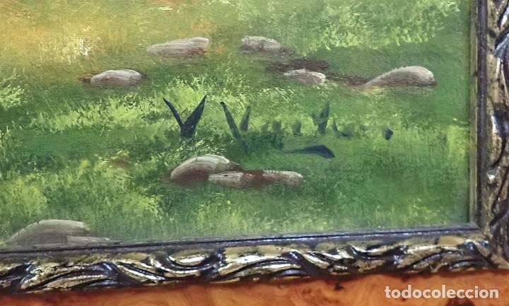 Arte: &Oacute;leo sobre lienzo firma a catalogar - Foto 3