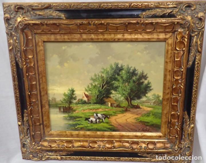 Arte: &Oacute;leo sobre lienzo J.Van .Ley - Foto 1