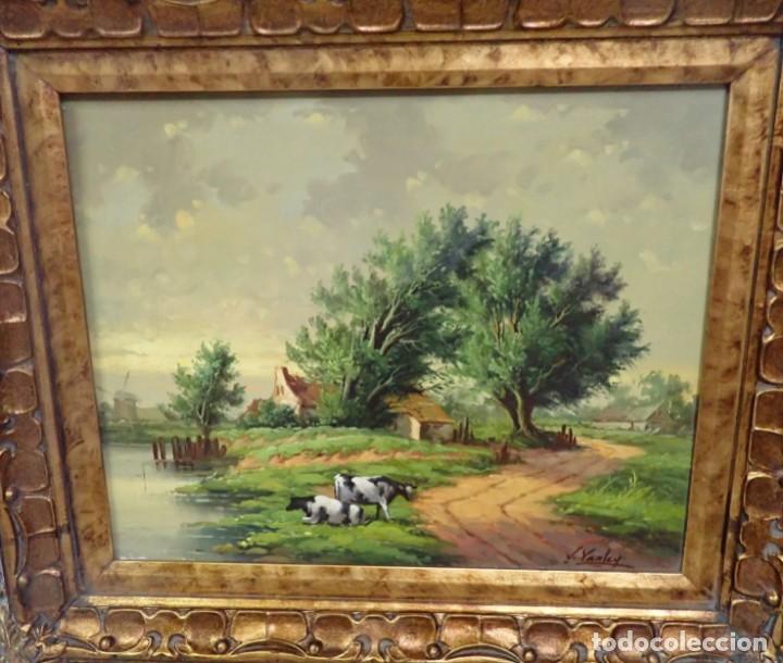 Arte: &Oacute;leo sobre lienzo J.Van .Ley - Foto 2