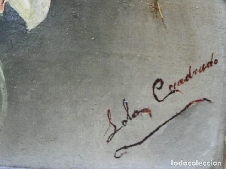Arte: Rosas oleo/tabla S-XIX - Foto 7