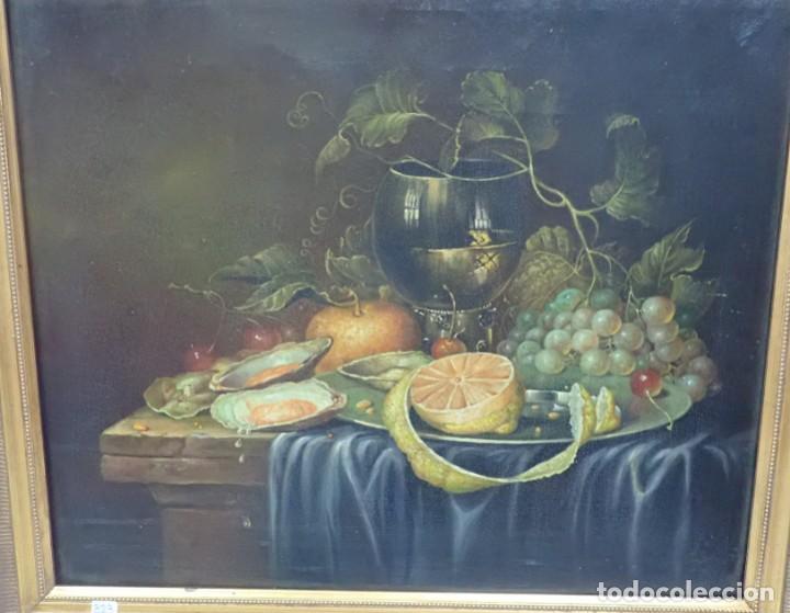 Arte: &Oacute;leo sobre lienzo firma a catalogar - Foto 2