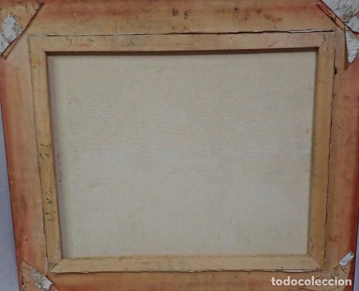 Arte: &Oacute;leo sobre lienzo firma a catalogar - Foto 3