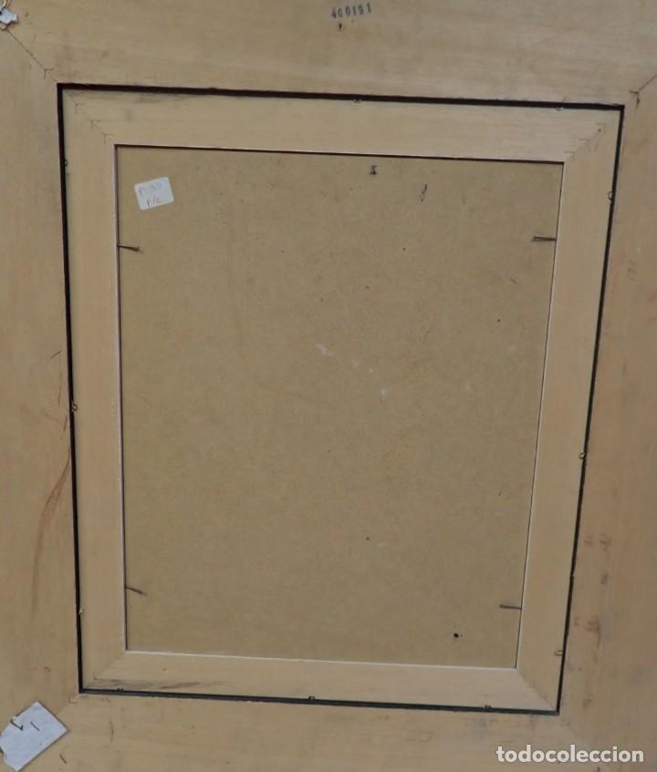 Arte: &Oacute;leo sobre tablex firma a catalogar llorent - Foto 4