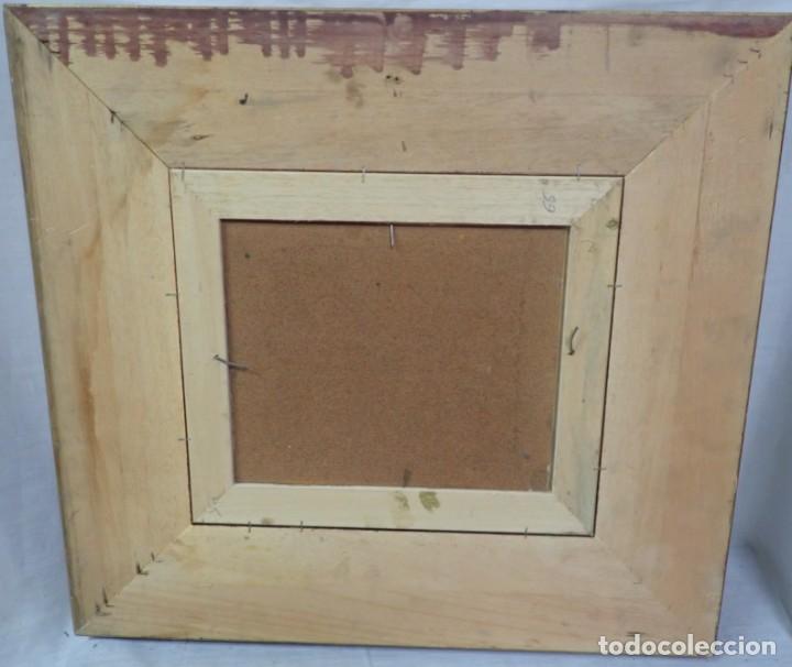 Arte: &Oacute;leo sobre tabla firma a catalogar - Foto 3