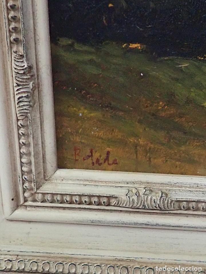 Arte: &Oacute;leo sobre tabla firma a catalogar - Foto 3