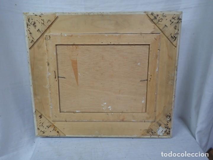 Arte: &Oacute;leo sobre tabla firma a catalogar - Foto 4