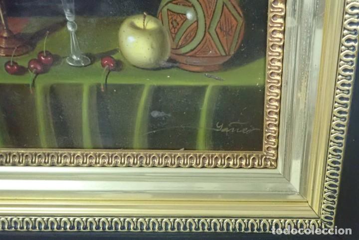 Arte: &Oacute;leo sobre tabla firma a catalogar - Foto 3